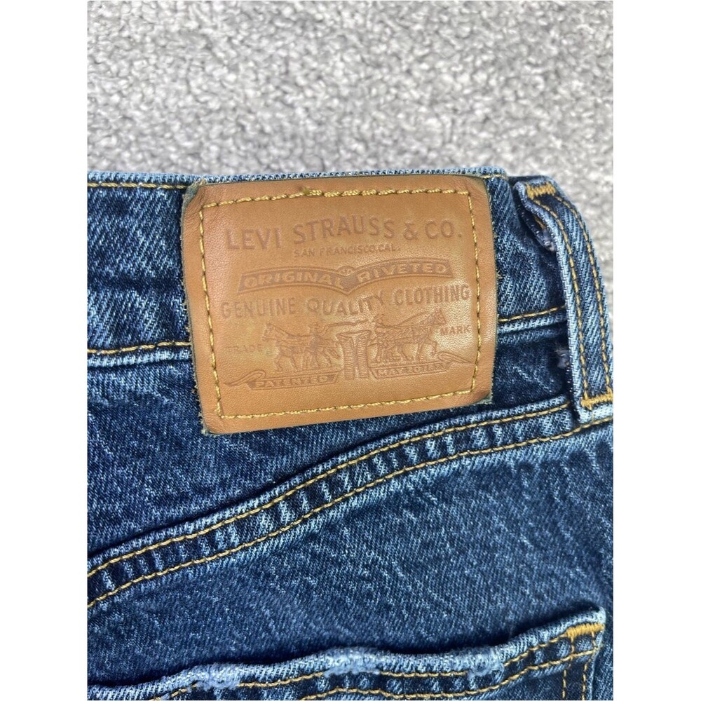 Levi's Premium Jeans Women’s 26 Blue 70s High Slim Straight Dark Wash Denim - Picture 4 of 12